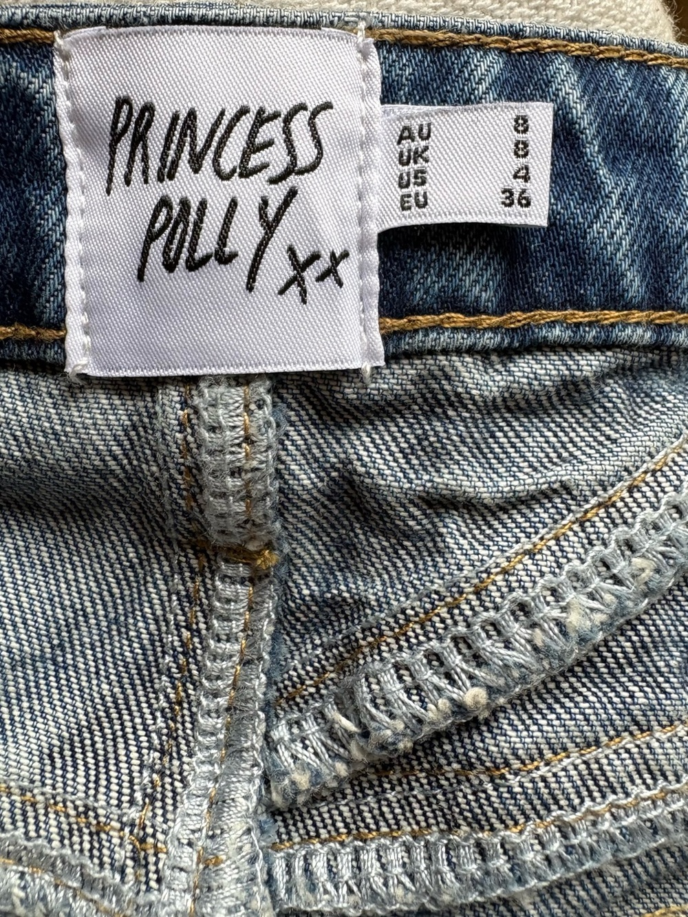 Princess Polly Jellicoe Spliced Multi Wash Denim Skirt - Picture 8 of 10